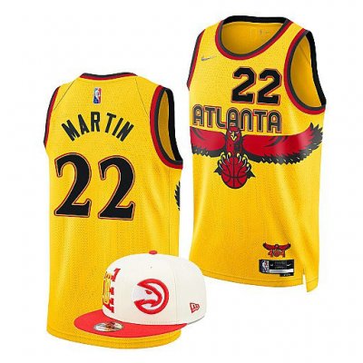 NBA 22 Martin Hawks 21-22 city Maillot jaune